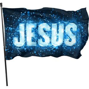 Jesus vlag 150 x 90 CM - Gelovig - Christelijk - Christen - Jezus - Kerk
