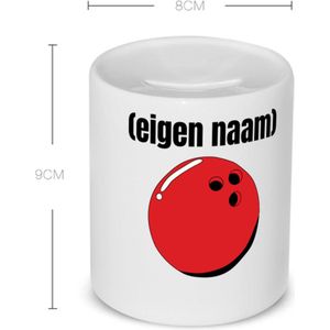 Akyol - bowlingbal met eigen naam Spaarpot - Bowlen - bowlers - sport - verjaardagscadeau - klein cadeautje - kado - gift - geschenk - verrassing - 350 ML inhoud