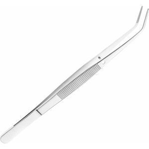 Gebogen pincet - naaimachine pincet - universele pincet - multifunctionele pincet - roestvrijstalen pincet - met gebogen gekartelde punten