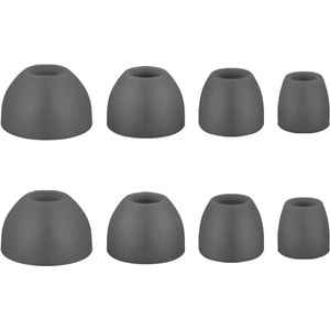 Ibley Siliconen oortips voor B&O Beoplay H3/H5/E4/E6/E8/EQ Zwart - Siliconen Earplug - S/M/L/XL formaat - 4 paar - 4 maten - Beoplay H3/H5/E4/E6/E8/EQ oortips