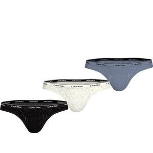 Calvin Klein - 3-Pack String - Zwart - Synthetisch Microvezel
