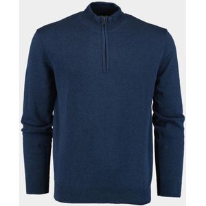 Bos Bright Blue Half zip half zip 100% katoen 528400cct-13/695