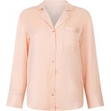 Hunkemöller - Slaapshirt - Pastelroze - Satijn - Lange Mouw