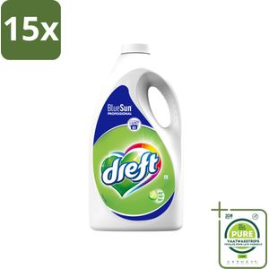 15 x Dreft - Vloeibaar Wasmiddel - Professional - Voor dagelijks gebruik - 83 Wasbeurten - Grootverpakking - Wasmiddel - Vloeibaar Wasmiddel - Vlekkenverwijderaar - Professioneel Wasmiddel - Wasmiddel Voor Gekleurde Was