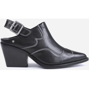 Bronx Next-low-kole Dames Slingback - Zwart