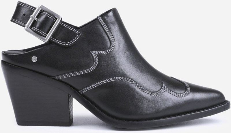 Bronx Next-low-kole Dames Slingback - Zwart