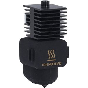 Hotend Kit voor 3D-printer - Eenvoudig te Vervangen en Erosiebestendig - Verwijderbaar Mondstuk van Gehard Staal met Siliconen Aansluiting