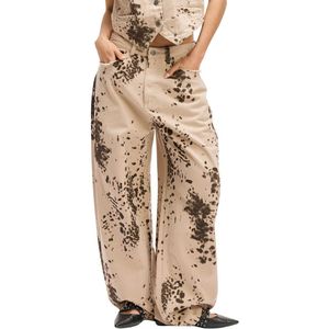 Refined Department - Emma Broek - Damesbroek - Loose Fit - Animal Print
