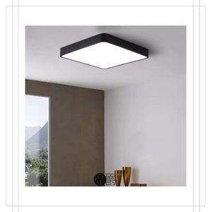 Plafondlamp - Strak design - 16 W - Dunne led-plafondlamp - 3000 K - Warm wit plafondlamp - Vierkant - 300 mm² [Energieklasse A+]