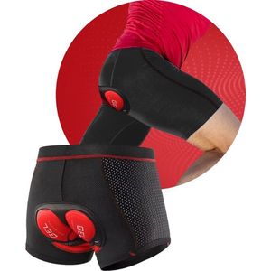 Mountainbike Onderbroek Mesh - MTB Broek - Fiets Sportonderbroek - Onderbroek met Zeem - Gel Pad Shockproof - Maat S - Zwart