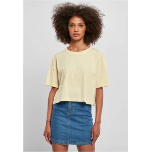 Urban Classics - Short Oversized Dames T-shirt - 5XL - Geel