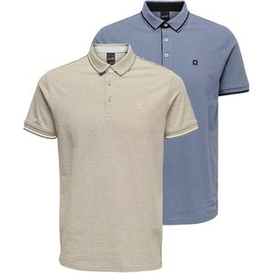 Only & Sons Heren poloshirt 2 pack Onsefletcher