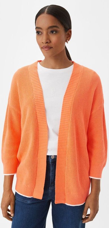 comma - Strickjacke - Katoenen Vest - 3/4-Mouwen