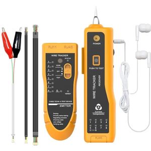 Current Kabeltester - Netwerk Tester Set - Kabelzoeker & Tester - RJ45, RJ11, RJ12, CAT5, CAT6 & UTP