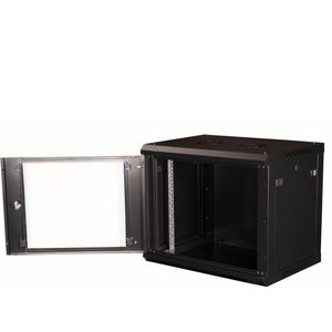 VALUE 19 inch wandbehuizing 9HE, 600x450 mm zwart, bouwpakket