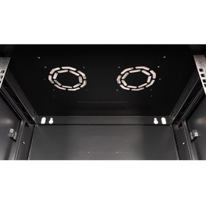 VALUE 19 inch wandbehuizing 9HE, 600x450 mm zwart, bouwpakket