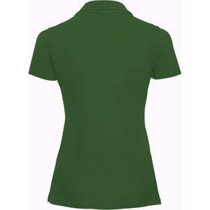Russell Europa Vrouwen/dames Klassiek Katoenen Korte Mouw Poloshirt (Fles groen)