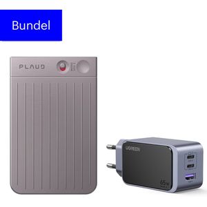 PLAUD NOTE Starlight Power Bundel – LLM Empowered AI Voice Recorder – AI Memorecorder