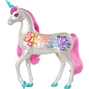 Barbie Dreamtopia Eenhoorn paard met Verlichte Sterren en Hoorn - Barbiepaard