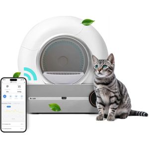 LBB Zelfreinigende kattenbak MAX - Inclusief App - Automatische - Elektrische - kattenbak - Robot - Zelfreinigend