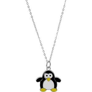 Orphelia ZH-7455 - Ketting + Hanger Pinguin - Zilver 925 - 42 cm