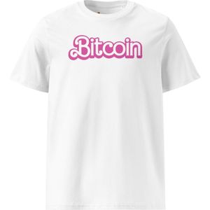 Bitcoin Glamour - Unisex - 100% Biologisch Katoen - Kleur Wit - Maat XL | Bitcoin cadeau| Crypto cadeau| Bitcoin T-shirt| Crypto T-shirt| Crypto Shirt| Bitcoin Shirt| Bitcoin Merch| Crypto Merch| Bitcoin Kleding