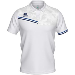 Errea - Emir Polo Mc Ad - Sportwear - Wit Blauw - Volwassen