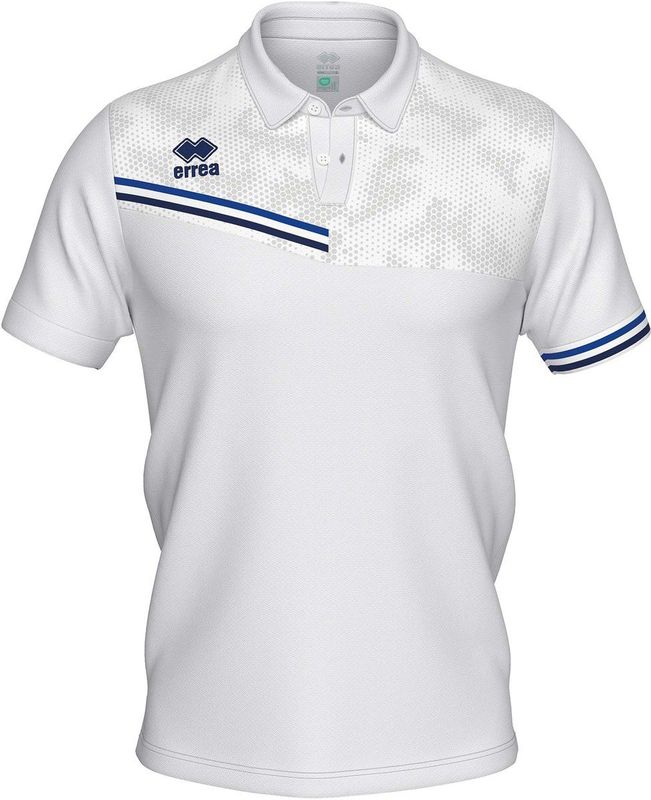 Errea - Emir Polo Mc Ad - Sportwear - Wit Blauw - Volwassen