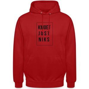 Kmoet Just Niks | Antwerp Dialectkledij Hoodie Unisex
