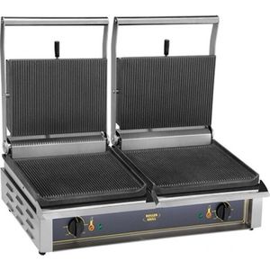 Contactgrill Panini-Double (Gegroefd/Gegroefd) - Roller Grill 304063 - Horeca & Professioneel