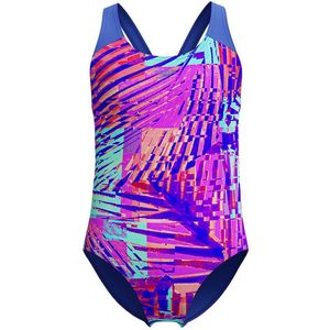 Speedo Digital Allover Splashback Zwemkleding Blauw 15-16 Years Meisjes