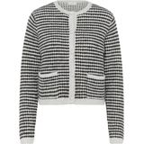 Kaffe - Gebreid Vest - Lichtblauw / Donkergroen - Ellery