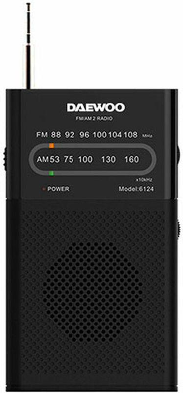 Daewoo - DW1027 - Draagbare Radio - Transparant - EU Plug 220V