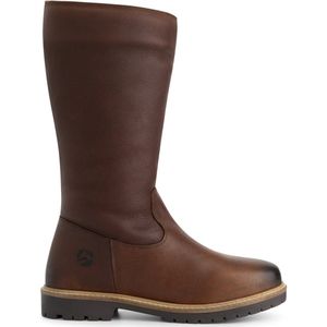 Travelin - Forde - Hoge Laarzen - Donkerbruin - Wolgevoerd