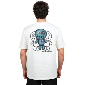 Wrong Friends - Maupin - T-shirt - Beige - Katoen/Polyester