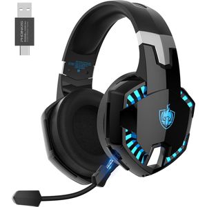 PHOINIKAS G2000 Max - Draadloze Gaming Headset - 2.4GHz - Met Microfoon - Zwart