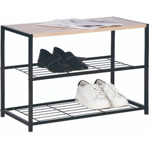 Happyment - Luxe Schoenenrek - Zwart - 6 Paar - Schoenenbank Vintage