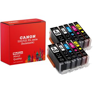 10-pack | Huismerk geschikt voor Canon PGI-520 / CLI-521 XL inktcartridges - MP550 - MP560 - MP640 - MP980 - MP990 - MX860 - MX870