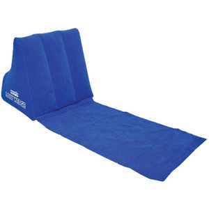 WickedWedge Lazy wedge Opblaasbare Chillstoel - Blauw