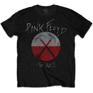 Pink Floyd - The Wall Hammers Logo Heren T-shirt - M - Zwart