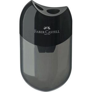 Faber-Castell puntenslijper met opvangbakje - kunststof zwart - FC-183500