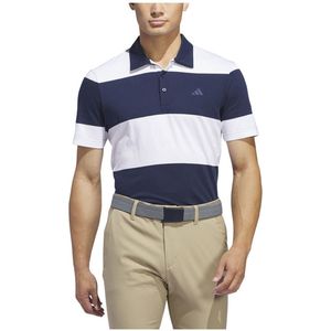 Adidas Core Block Korte Mouw Poloshirt Blauw S Man