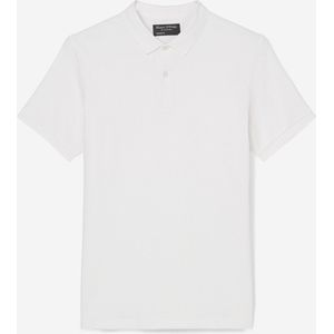 Marc O'Polo shaped fit polo - heren poloshirt - wit - Maat: M