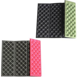 Outdoor Opvouwbaar Kussen Mat - Waterdicht - Voor Camping, Park, Wandelen - 2 Stuks (Rood Groen)