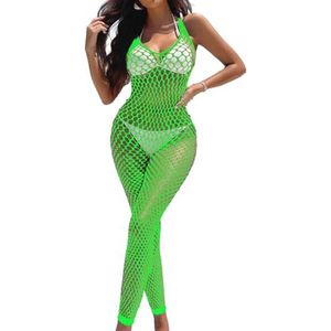 Sexy bodysuit voor dames in visnetstijl - Eendelig Babydoll en Bodystocking