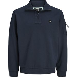 Jack & Jones - Jcodonald Half Zip Sweat - Trui - Outer Space