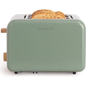 CREATE - Broodrooster - Voor Medium - 6 niveaus - 850W - Sage - TOAST RETRO