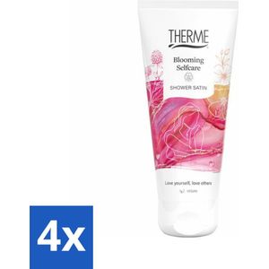 Therme - Blooming Selfcare - Douche Satin - Verfrissend - Verzorgend - 200ml - Voordeelverpakking - 4 stuks