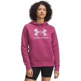 Under Armour - Rival Shimmer - Hoodie - Rood - Fleece
