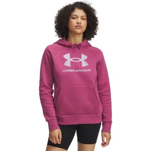 Under Armour - Rival Shimmer - Hoodie - Rood - Fleece